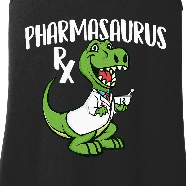 Pharmasaurus Rx Pharmacist Pharmacy Technician Apothecary Ladies Essential Tank