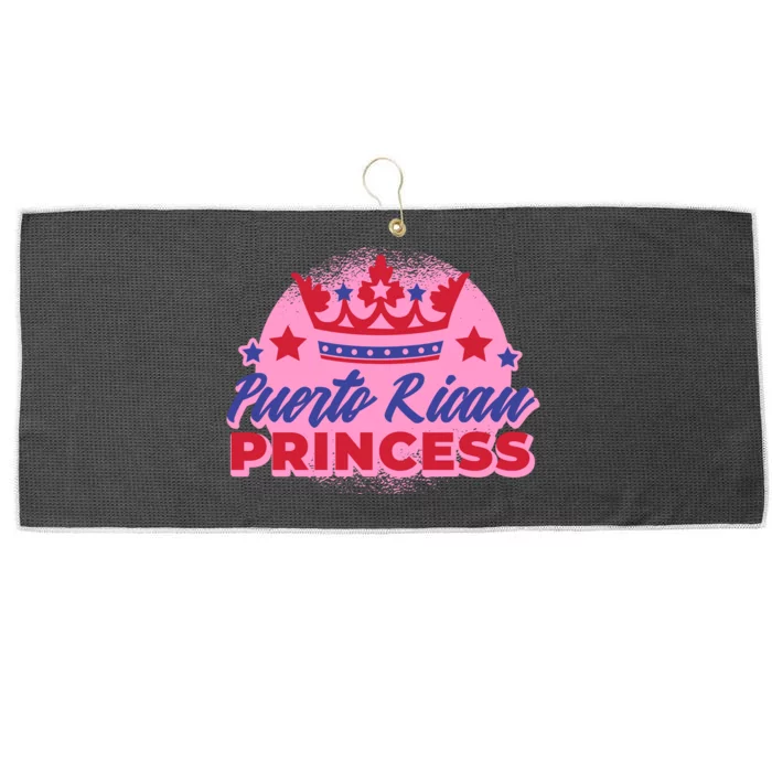 Puerto Rican Princess Large Microfiber Waffle Golf Towel