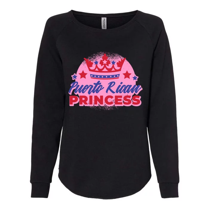 Puerto Rican Princess Womens California Wash Sweatshirt