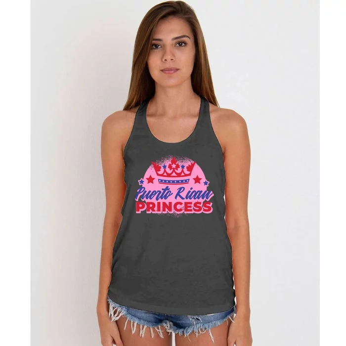 Puerto Rican Princess Women's Knotted Racerback Tank