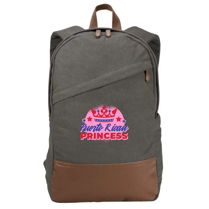 Puerto Rican Princess Cotton Canvas Backpack