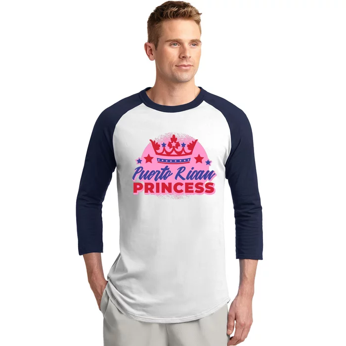 Puerto Rican Princess Baseball Sleeve Shirt