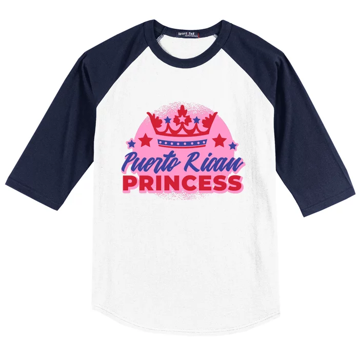 Puerto Rican Princess Baseball Sleeve Shirt