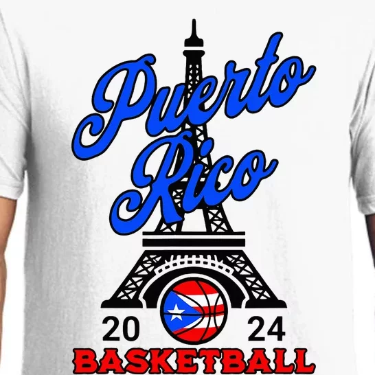 Puerto Rican Pride Basketball Sport Puerto Rico Flag Boricua Pajama Set