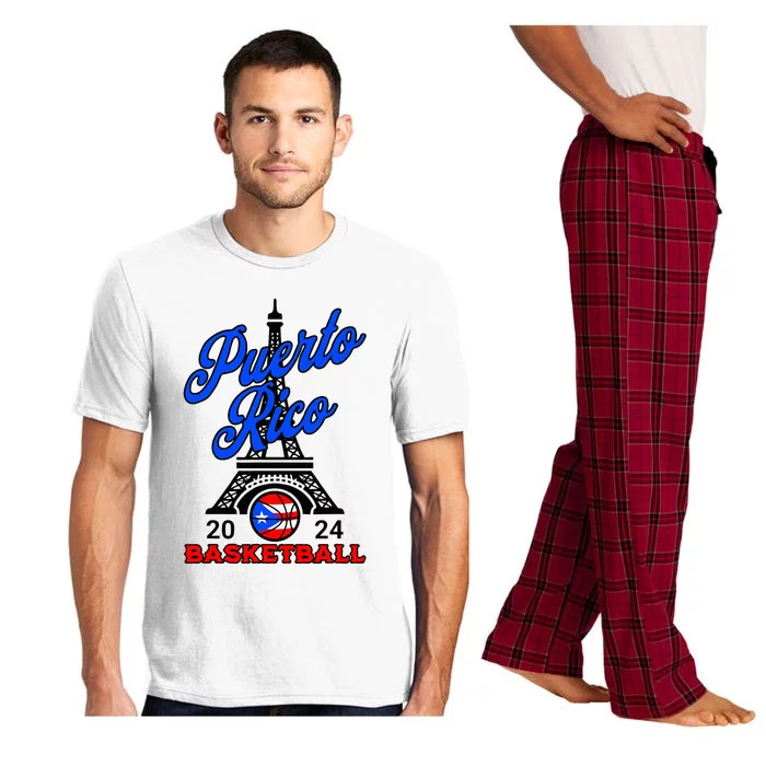 Puerto Rican Pride Basketball Sport Puerto Rico Flag Boricua Pajama Set