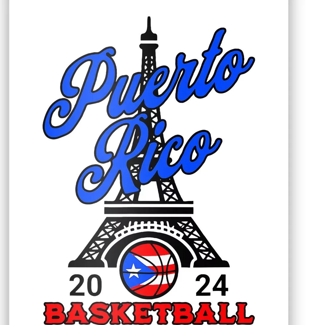 Puerto Rican Pride Basketball Sport Puerto Rico Flag Boricua Poster