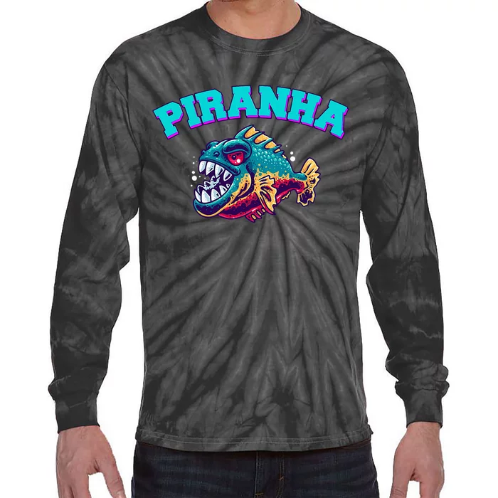 Piranha Retro Tie-Dye Long Sleeve Shirt