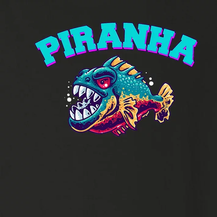 Piranha Retro Toddler Long Sleeve Shirt