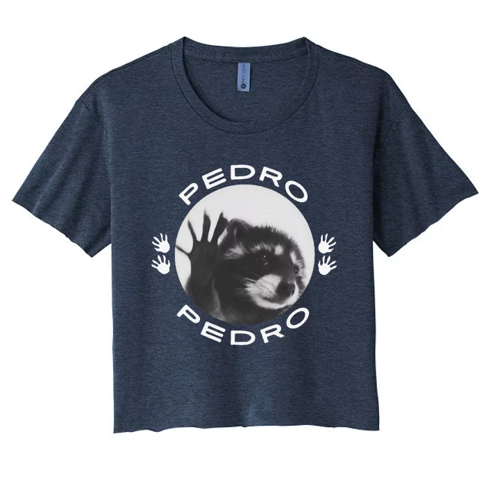 Pedro Raccoon Women's Crop Top Tee