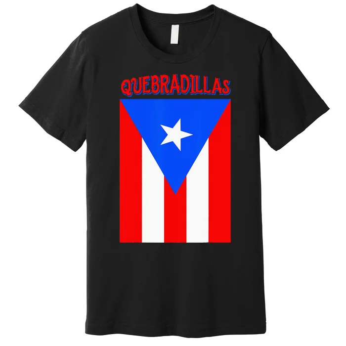 Puerto Rican Quebradillas Puerto Rico Flag Premium T-Shirt