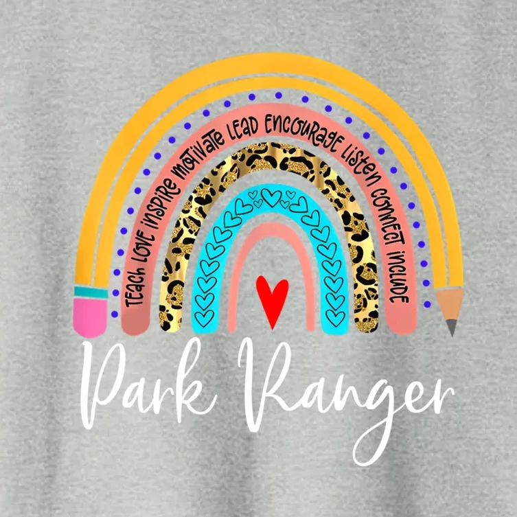 Park Ranger Rainbow Leopard Travel And Tourism Work Gift Women's Crop Top Tee