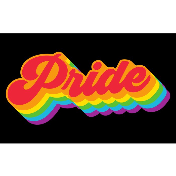 Pride Rainbow Retro LGBTQ Bumper Sticker