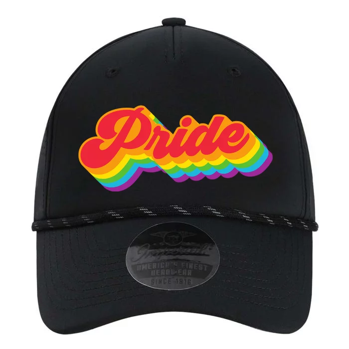 Pride Rainbow Retro LGBTQ Performance The Dyno Cap