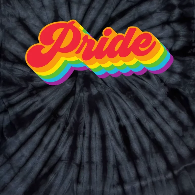 Pride Rainbow Retro LGBTQ Tie-Dye T-Shirt