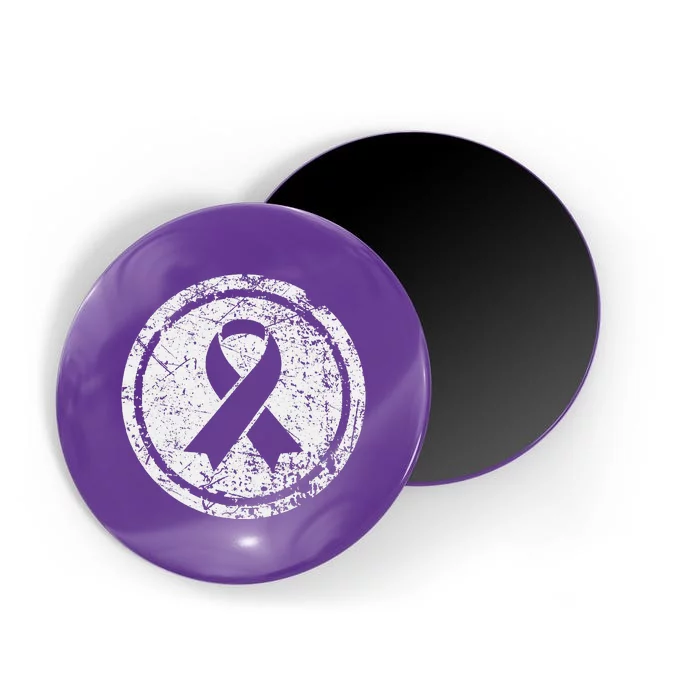 Purple Ribbon Support Survivors Domestic Violence Awareness Magnet