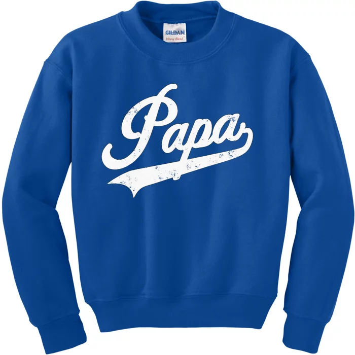 Papa Retro Style Father’s Day Gift For Funny Papa Grandpa Kids Sweatshirt