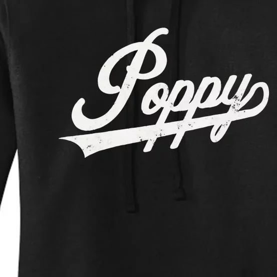 Poppy Retro Style Father’s day gift for Papa Grandpa Women's Pullover Hoodie