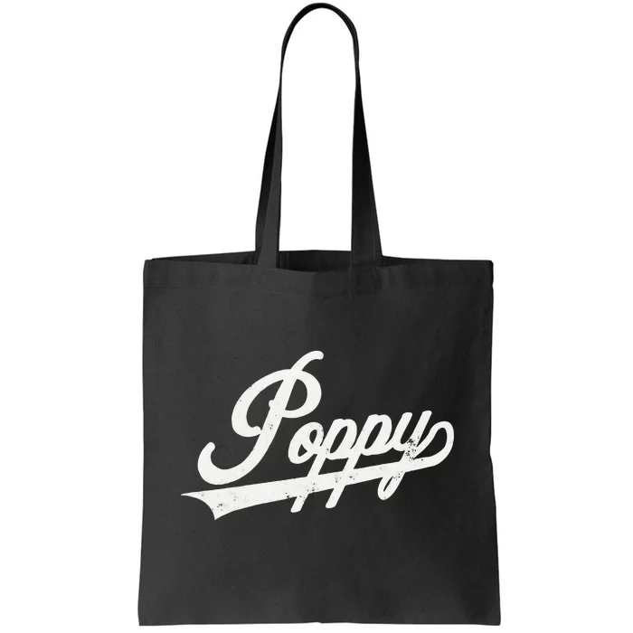 Poppy Retro Style Father’s day gift for Papa Grandpa Tote Bag