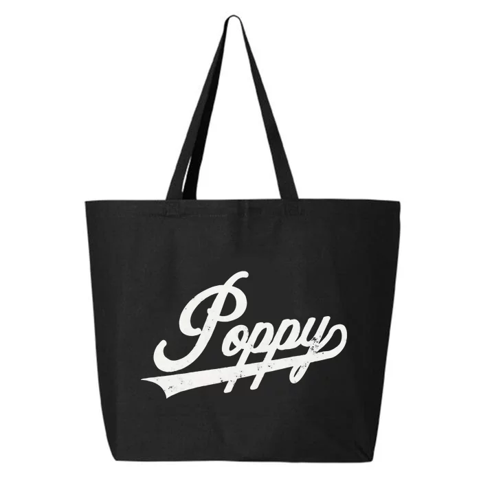 Poppy Retro Style Father’s day gift for Papa Grandpa 25L Jumbo Tote