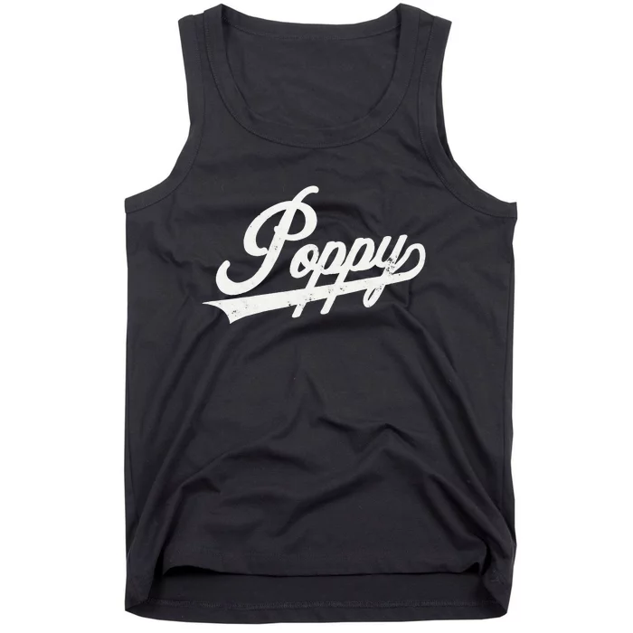 Poppy Retro Style Father’s day gift for Papa Grandpa Tank Top