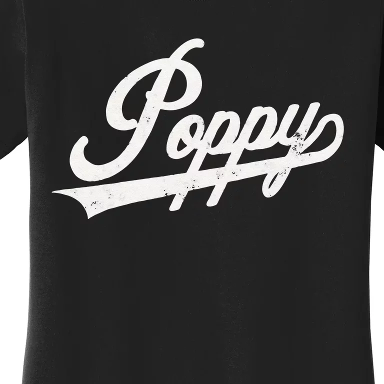 Poppy Retro Style Father’s day gift for Papa Grandpa Women's T-Shirt