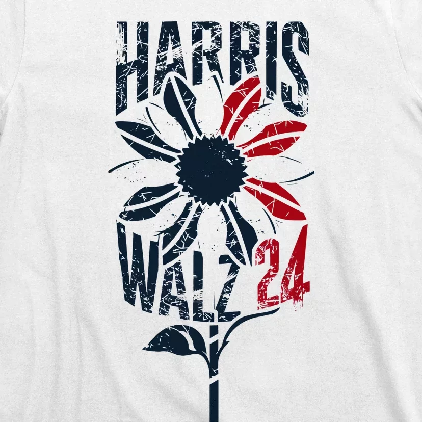 Patriotic Retro Sunflower T-Shirt