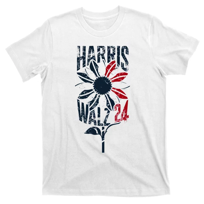 Patriotic Retro Sunflower T-Shirt