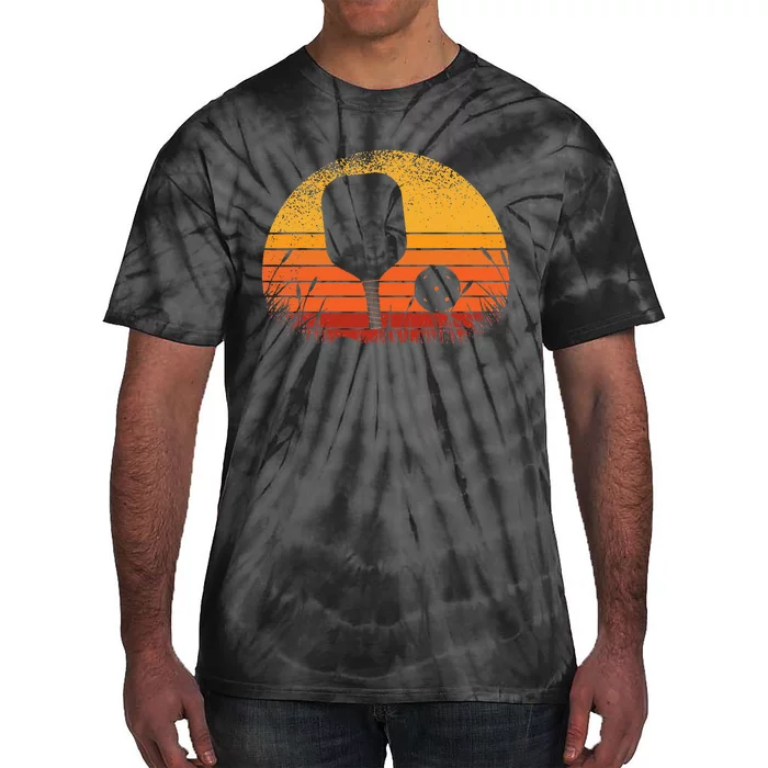 Pickleball Retro Silhouette Pickleball Player Tie-Dye T-Shirt