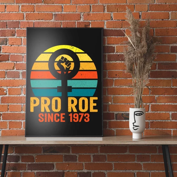 Pro Roe Since 1973 Vintage Retro T Poster