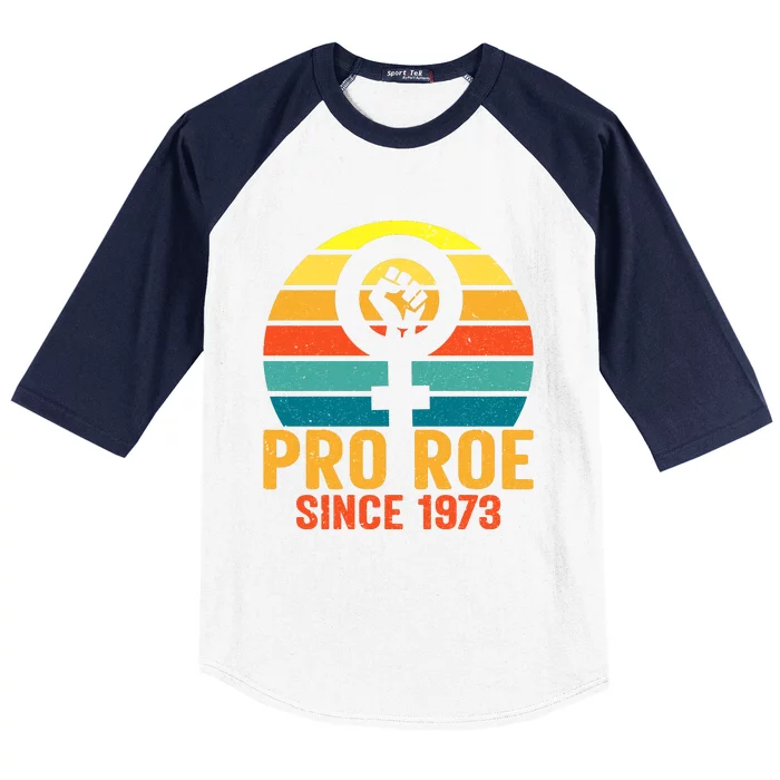 Pro Roe Since 1973 Vintage Retro T Baseball Sleeve Shirt