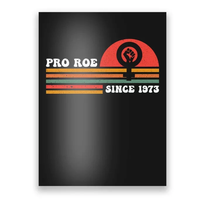 Pro Roe Since 1973 Vintage Retro T Poster