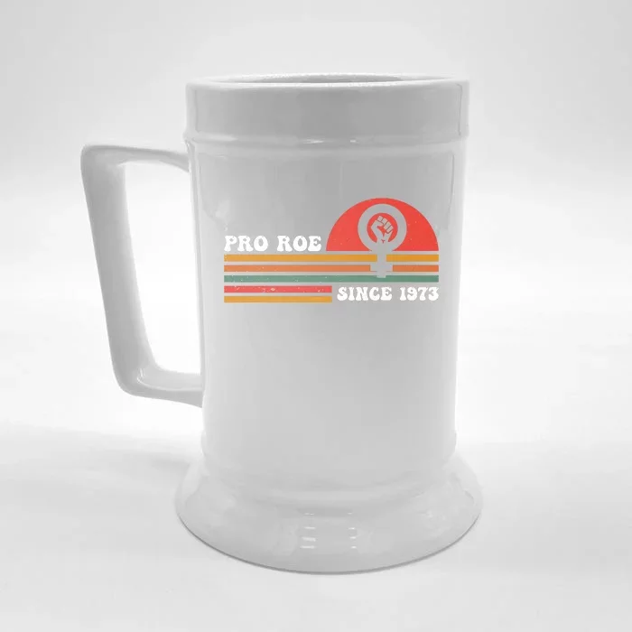 Pro Roe Since 1973 Vintage Retro T Front & Back Beer Stein