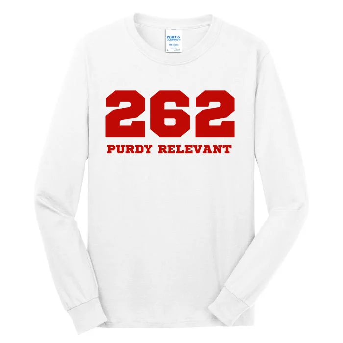 Purdy Relevant San Francisco Football Playoffs Tall Long Sleeve T-Shirt