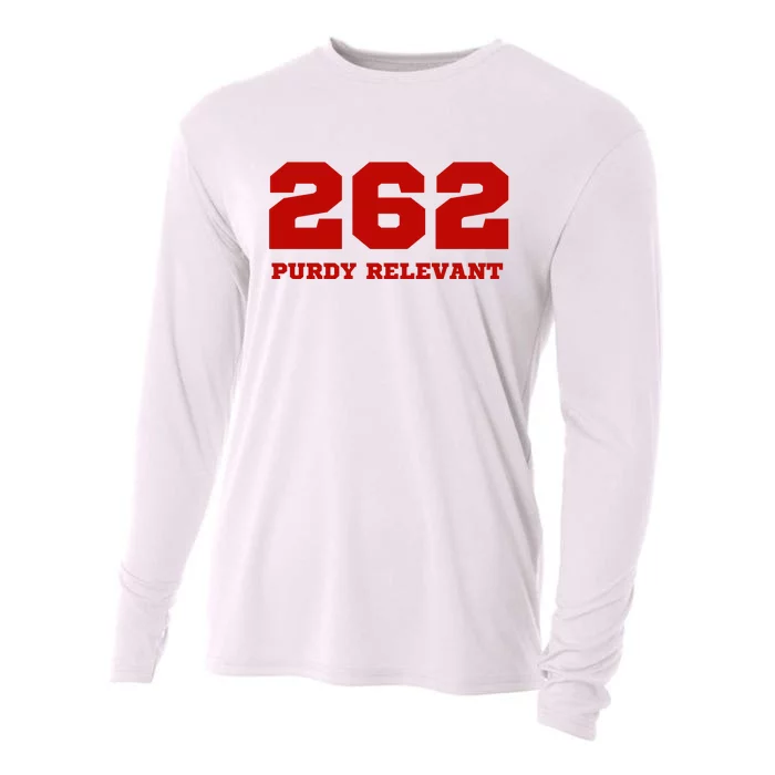 Purdy Relevant San Francisco Football Playoffs Cooling Performance Long Sleeve Crew