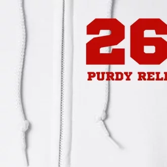 Purdy Relevant San Francisco Football Playoffs Full Zip Hoodie