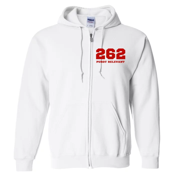 Purdy Relevant San Francisco Football Playoffs Full Zip Hoodie