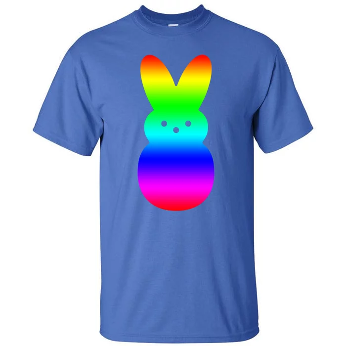 Peeps Rainbow Striped Gift Bunny Peep Gift Tall T-Shirt