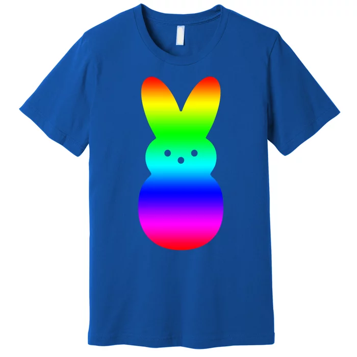 Peeps Rainbow Striped Gift Bunny Peep Gift Premium T-Shirt