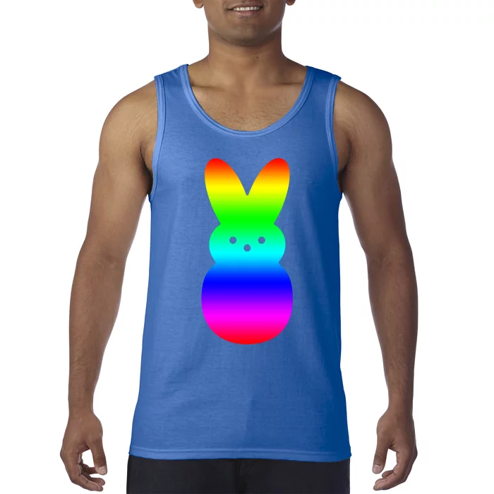 Peeps Rainbow Striped Gift Bunny Peep Gift Tank Top