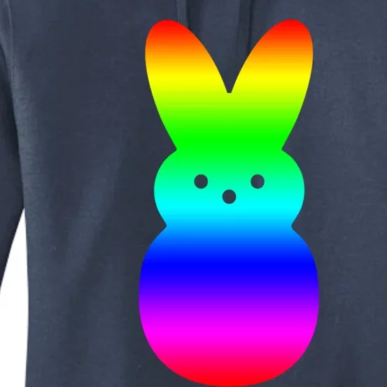 Peeps Rainbow Striped Gift Bunny Peep Gift Women's Pullover Hoodie