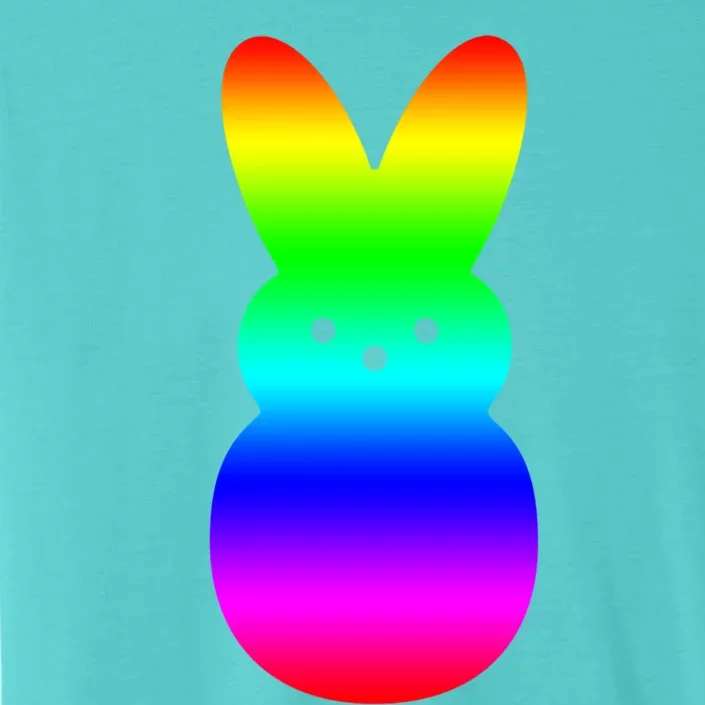 Peeps Rainbow Striped Gift Bunny Peep Gift ChromaSoft Performance T-Shirt