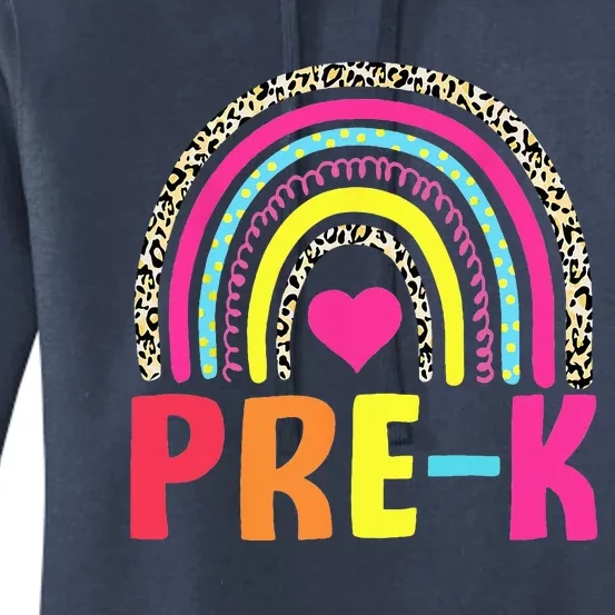 PreK Rainbow Squad Pre K Team Teacher Women's Pullover Hoodie