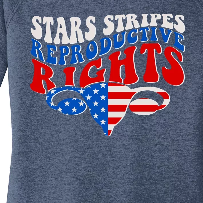 Pro Roe Stars Stripes Reproductive Rights Women's Perfect Tri Tunic Long Sleeve Shirt