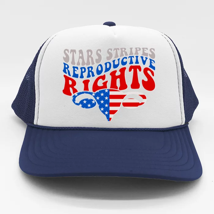 Pro Roe Stars Stripes Reproductive Rights Trucker Hat