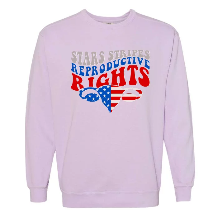 Pro Roe Stars Stripes Reproductive Rights Garment-Dyed Sweatshirt