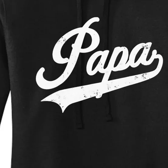 Papa Retro Style Father’s day gift for Funny Papa Grandpa Women's Pullover Hoodie