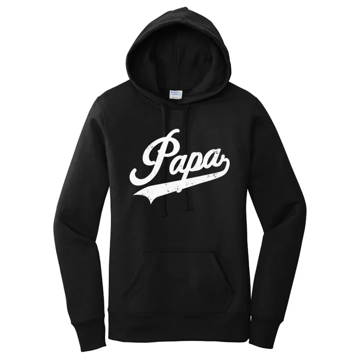 Papa Retro Style Father’s day gift for Funny Papa Grandpa Women's Pullover Hoodie