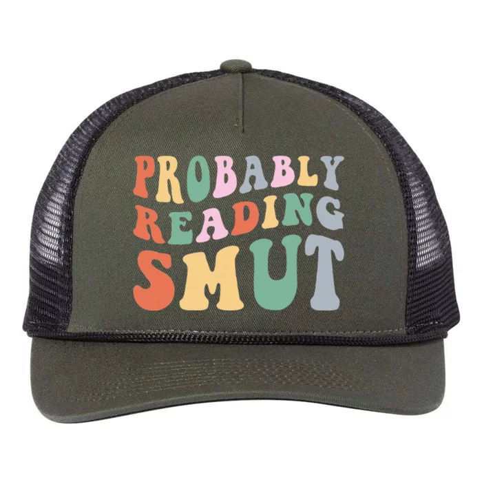 Probably reading Smut Retro Spicy Romance Books Smut Reader Retro Rope Trucker Hat Cap