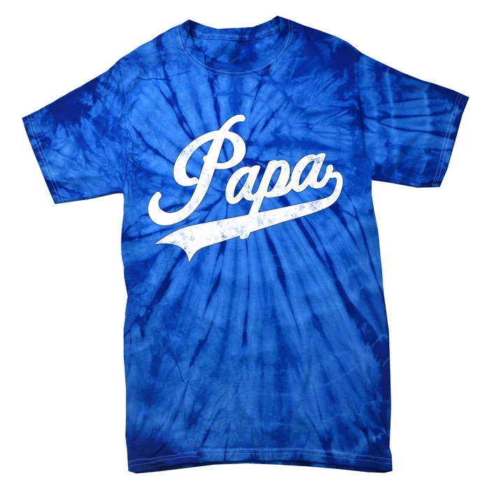 Papa Retro Style Father’S Day Gift For Funny Papa Grandpa Gift Tie-Dye T-Shirt