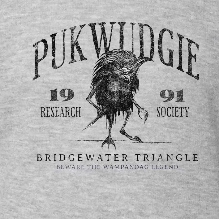 Pukwudgie Research Society Est 1991 Bridgewater Triangle Toddler Sweatshirt